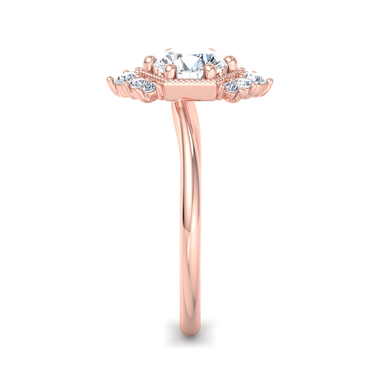 Mackenzie Halo Engagement Ring